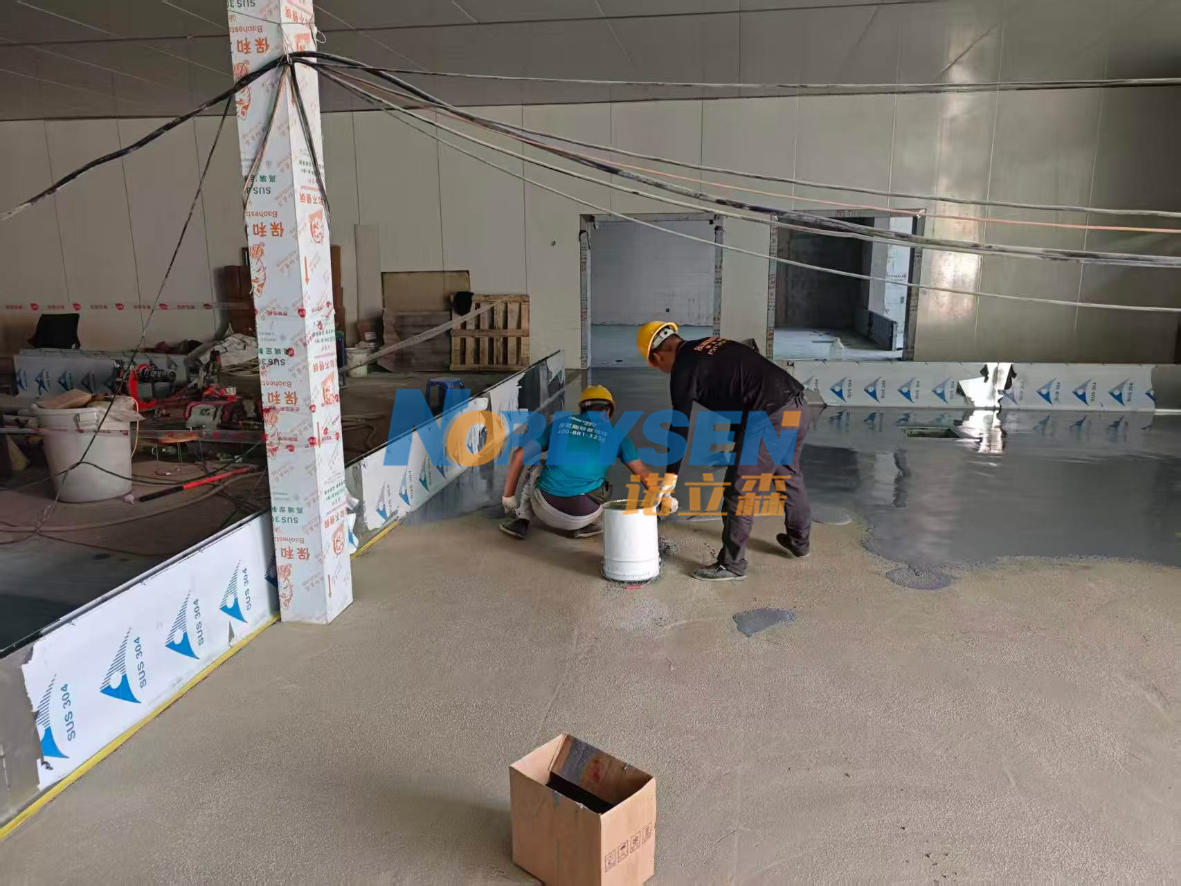 诺立森新材料五一期间坚守岗位，严抓质量与工期，今天全部交付使用。